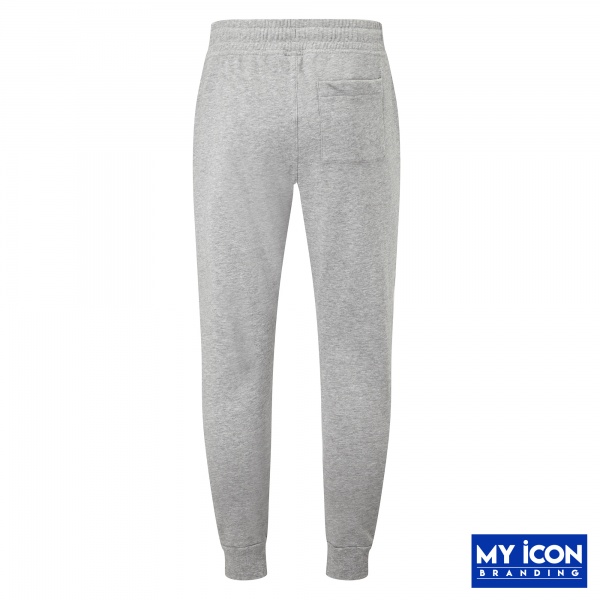 Mens Fitted Eco Joggers Grey With Your Embroidered Logo from My Icon Branding Colchester, View of Back