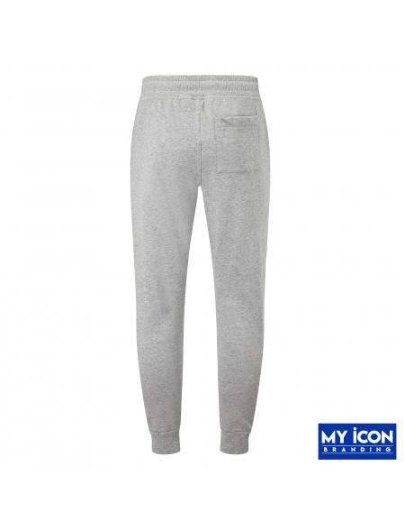 Mens Fitted Eco Joggers Grey With Your Embroidered Logo from My Icon Branding Colchester, View of Back