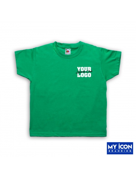 Kids Original T-Shirt in Kelly Green Printed With Your Logo from My Icon Branding Colchester