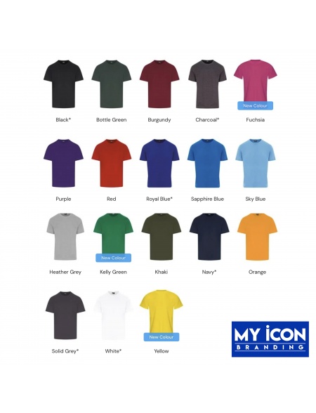 Pro RTX T-Shirt colour options. Spring and Summer Workwear Package Deals from My Icon Branding Colchester