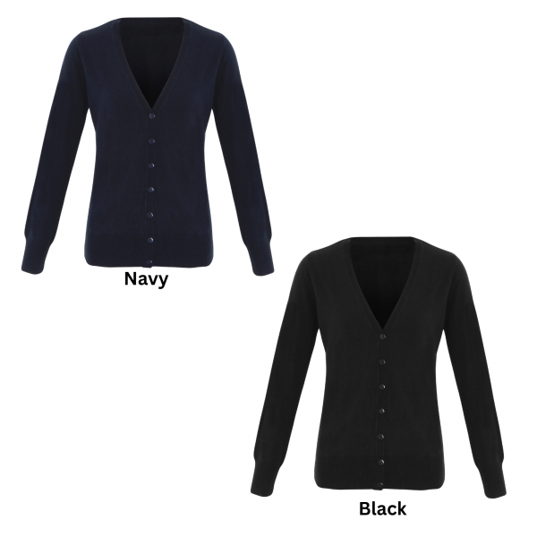 Womens personalsied cardigans available in a selection of colours from My Icon Branding Colchester