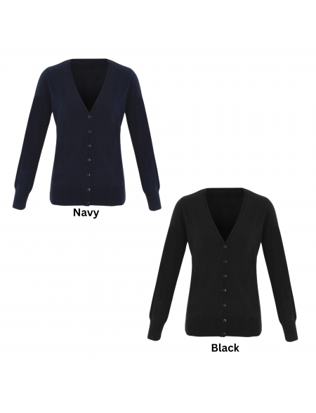 Womens personalsied cardigans available in a selection of colours from My Icon Branding Colchester