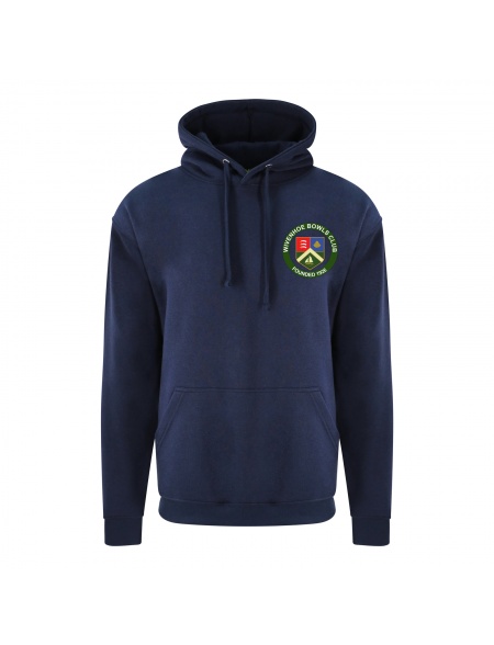 Wivenhoe Bowls Club Logo Hoodie in navy blue available from My Icon Branding Colchester