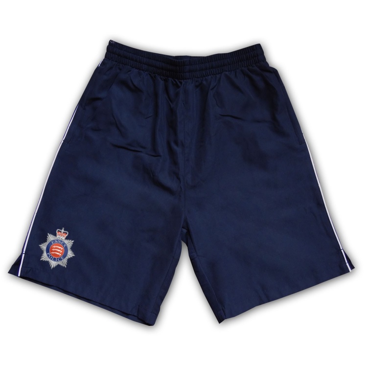Essex Police Crest Cricket Adults Shorts Piped