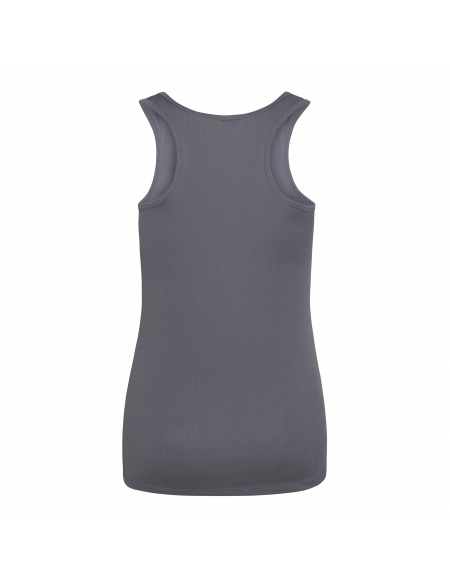 Womens Sports Tank Top Back In Charcoal