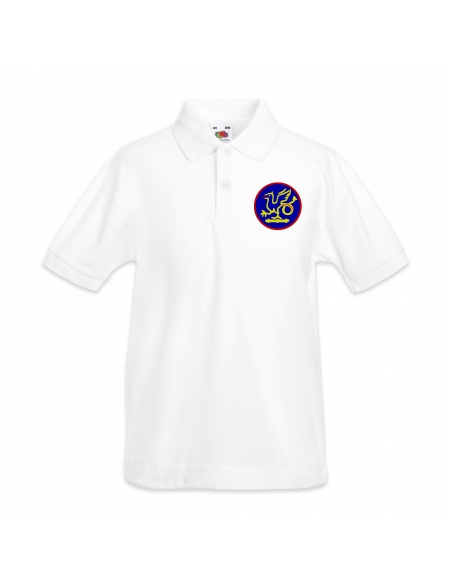 Wivenhoe Town Cricket Club Embroiderd WTCC Logo Kids Polo Shirts in white