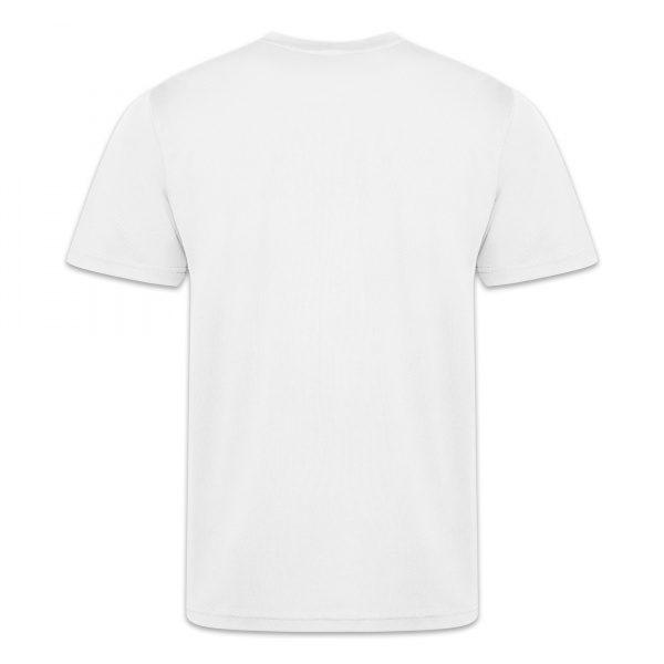 Kids Sports T-Shirt With No Back Print In White
