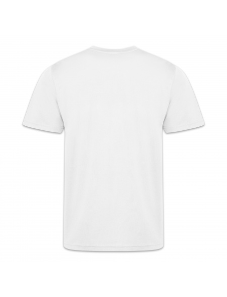 Kids Sports T-Shirt With No Back Print In White